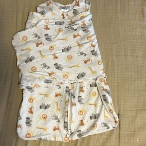 HALO swaddle sleep sack. Animal print. Newborn 0-3 month size. Gently used.